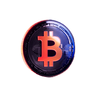 Floating card with cryptocurrency market analytics data visualization